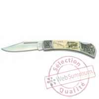 Couteau motif chasse sanglier - cantale -SH6255